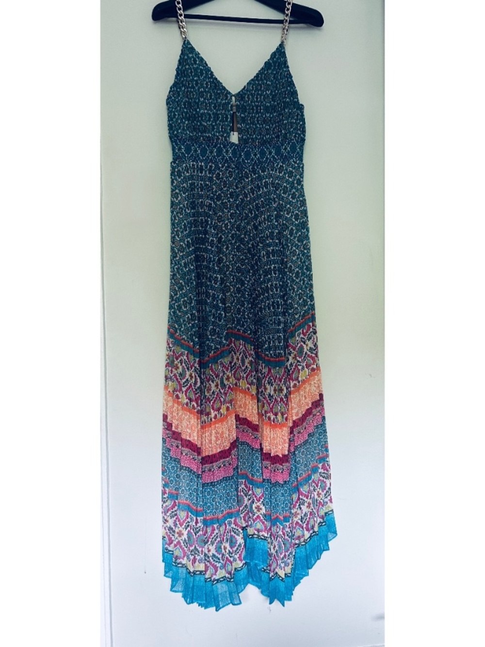 Alice + Olivia Gloria Sunshower Stripe Multi Maxi Dress size 6 NWT $660 - Picture 9 of 14
